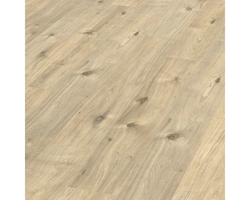 Nahaufnahme von Laminatboden in Holzoptik