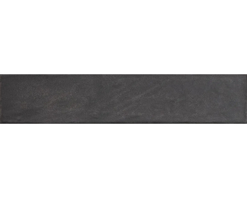 Feinsteinzeug Wandfliese Ainsa antracita 5x25 cm anthrazit matt Dunkle, längliche Wandfliese aus Steinzeug
