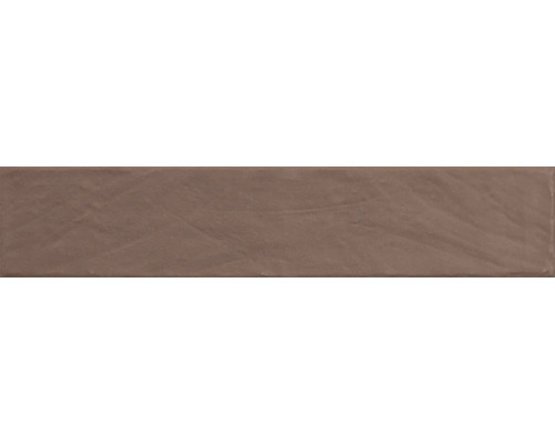 Feinsteinzeug Wandfliese Ainsa caldera 5x25 cm braun matt Längliche Keramikfliese