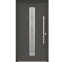 Haustür mit Glaseinsatz und Griff