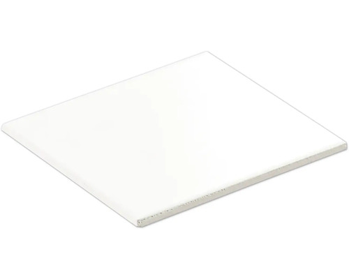 Steingut Wandfliese Form & Style 19,8x19,8 cm weiß matt Quadratische Hartschaumplatte