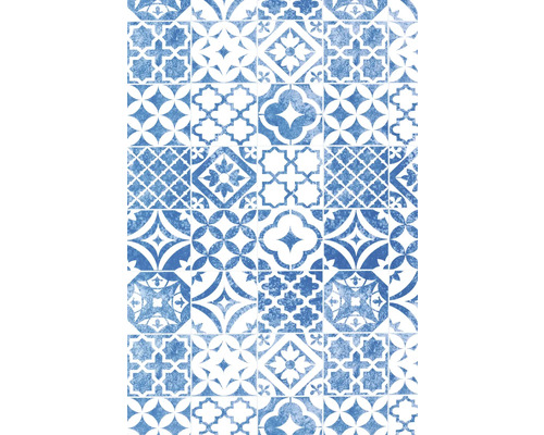 Fliesenmuster mit geometrischen und floralen Motiven