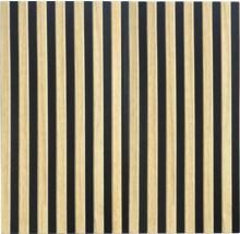 Holzpaneel mit vertikalen Lamellen für Wandgestaltung