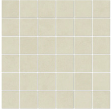 Mosaikfliesen aus Keramik, beige, quadratisch angeordnet