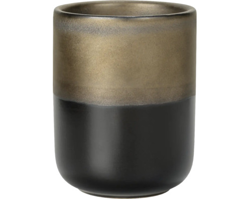 Keramikbecher mit zweifarbiger Glasur