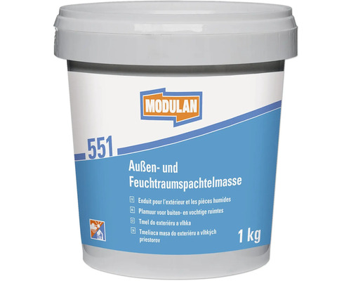 MODULAN 551 Aussen- und Feuchtraumspachtelmasse weiß 1 kg