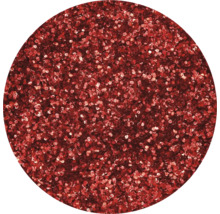 Kreis gefüllt mit rotem Glitzer