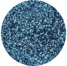 Kreisförmige Darstellung von blauem Glitzer