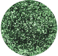 Grüner Glitzer in Kreisform