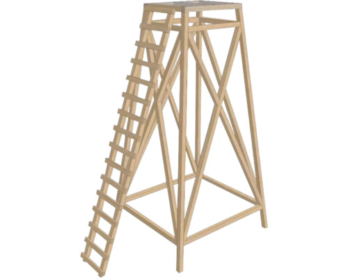 Hochsitz aus Holz mit Leiter