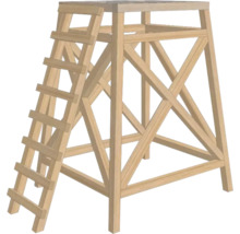 Hochsitz aus Holz mit Leiter