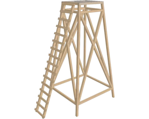 Hochsitz aus Holz mit Leiter