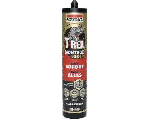SOUHAL T-Rex Montage Gold 415 g Soudal T-Rex Montage Gold Klebstoffkartusche