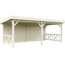 Holzcarport mit Flachdach