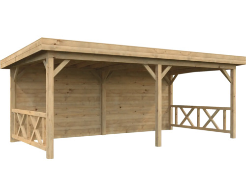 Holzunterstand für den Garten