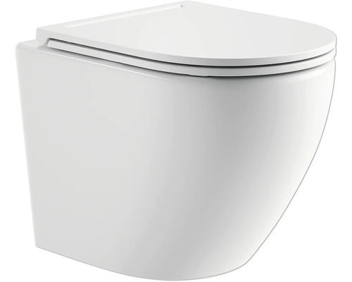Wand-Tiefspülklosett mit WC-Sitz
