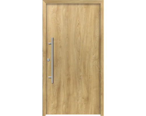 Holztür mit Griff