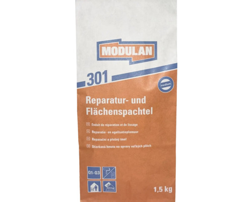 MODULAN 301 Reparaturspachtel und Flächenspachtel medium hell 1,5 kg