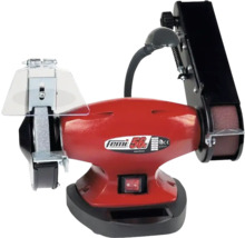 Schleifbock mit Schleifband und Lampe