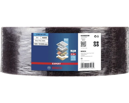 Schleifrolle sehr fein Aluminiumoxid Körnung 100x10000 Millimeter