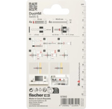 fischer DuoHM Dübel-Verpackung mit Montageanleitung