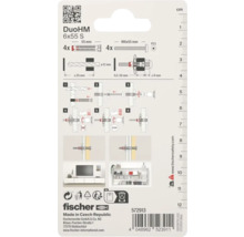 fischer DuoHM Dübel 6x55 S, Montageanleitung