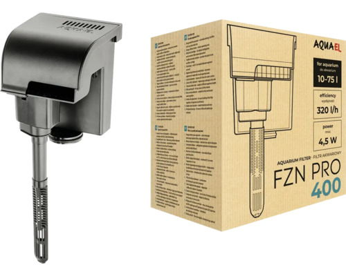 Aquael Aquariumfilter FZN PRO 400 und Verpackung