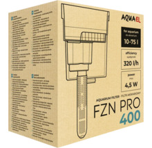 Verpackung des Aquael FZN PRO 400 Aquariumfilters