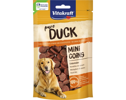 Hundesnack Vitakraft Mini Coins Ente 80 g