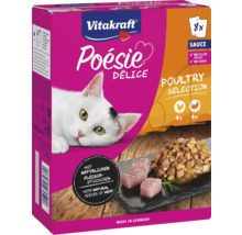Vitakraft Poésie Délice Geflügel Selection Katzenfutter, 8er Pack
