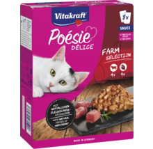 Vitakraft Poésie DéLice Katzenfutter mit Rind und Geflügel, 8er-Pack