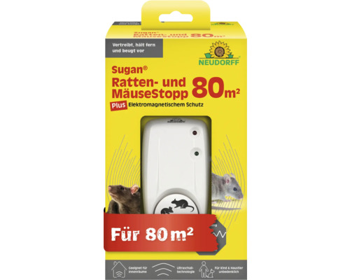 Neudorff Sugan Ratten- und Mäusestopp für Innenräume, geeignet für bis zu 80 Quadratmeter