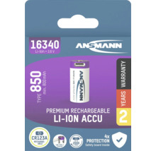 Ansmann 16340 Lithium-Ionen Akku mit 850 mAh Kapazität