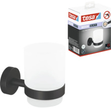 Tesa Moon Black Zahnputzbecher mit Verpackung