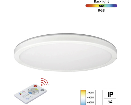 LED Deckenleuchte mit Fernbedienung zur Steuerung der Lichtfarbe und des RGB-Backlights