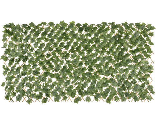 Bambuszaun, Rankgitter künstlich BostonIvy 180 x 90 cm Dekorative Sichtschutzwand mit Efeu-Blättern für den Garten
