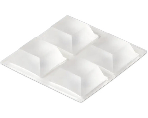 Quadratischer Möbelgleiter mit vier Noppen