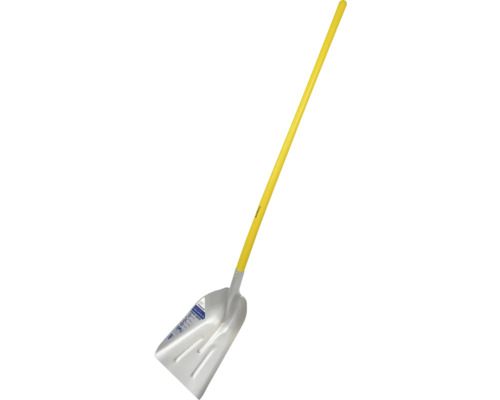 Schneeschaufel mit gelbem Stiel