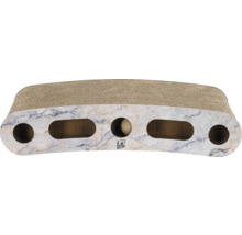 Katzenkratzbrett mit Spielball und Marmoroptik