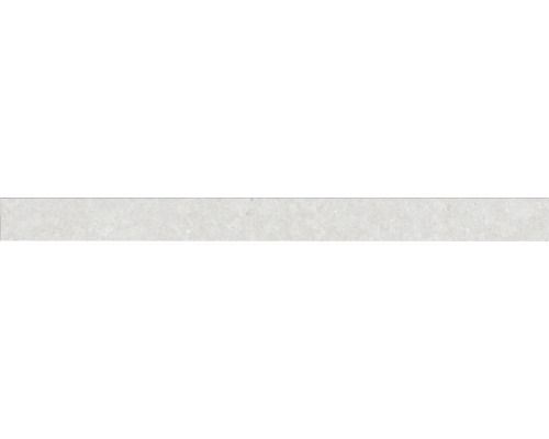 Feinsteinzeug Sockelfliese Ghent Silver 8x100 cm Längliche, helle Wandfliese