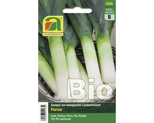 Bio Porree Saatgutpackung von Austro Saat