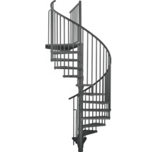 Stahl-Wendeltreppe mit Geländer für den Außenbereich