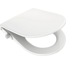 Weißer WC-Sitz aus Kunststoff