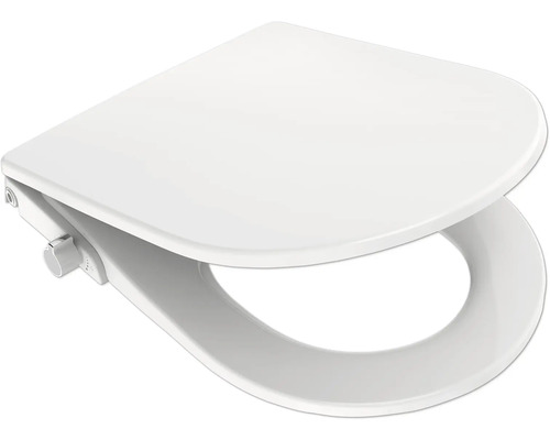 Weißer WC-Sitz aus Kunststoff