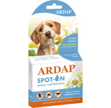 ARDAP Spot-on Zecken- und Flohschutz für Hunde bis zehn Kilogramm, Packung mit drei Tuben