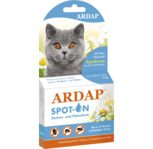 ARDAP Spot-On Zecken- und Flohschutz für Katzen über 4 kg, Packung mit 3 Tuben