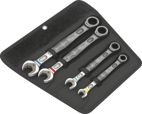Ratschen-Ringmaulschlüssel-Set Wera Joker, SW 10-19 mm, aus Chrom-Vanadium-Stahl, 4-tlg.