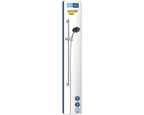 Grohe Quickfix Duschstangenset mit Handbrause und Brauseschlauch