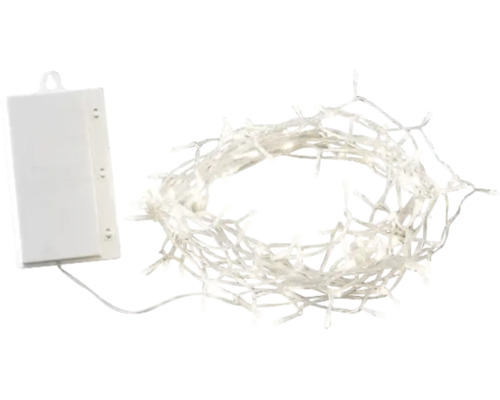 LED Lichterkette Konstsmide 12,7 m + Zuleitungslänge 50 cm 128 LEDs Lichtfarbe warmweiß batteriebetrieben inkl. 6 Stunden Timer Batteriebetriebene Lichterkette