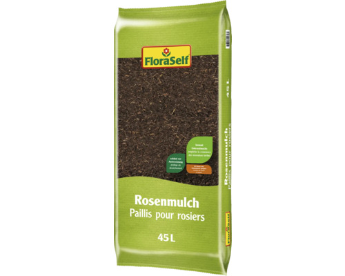 Rosenmulch FloraSelf 45 L FloraSelf Rosenmulch im 45 Liter Sack